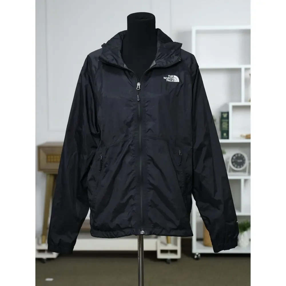The North Face DryVent Waterproof Rain Jacket Black Hooded Shell Gorpcore Large